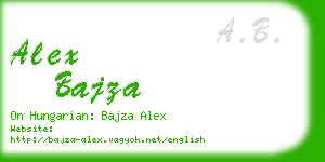 alex bajza business card